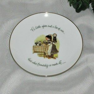 1970's HOLLY HOBBIE Collector Plate A Little Spice & A Lot of Nice Vintage